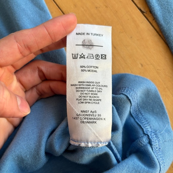 NN07 Blue Arnold LS tee size M - Picture 11 of 11